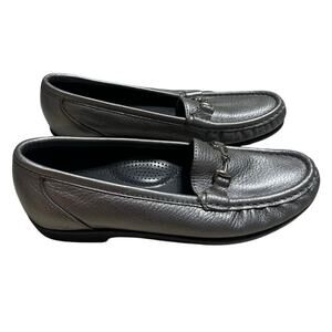 SAS Metro Tripad Comfort Slip-On Loafers Size 7 N Narrow Gray Silver